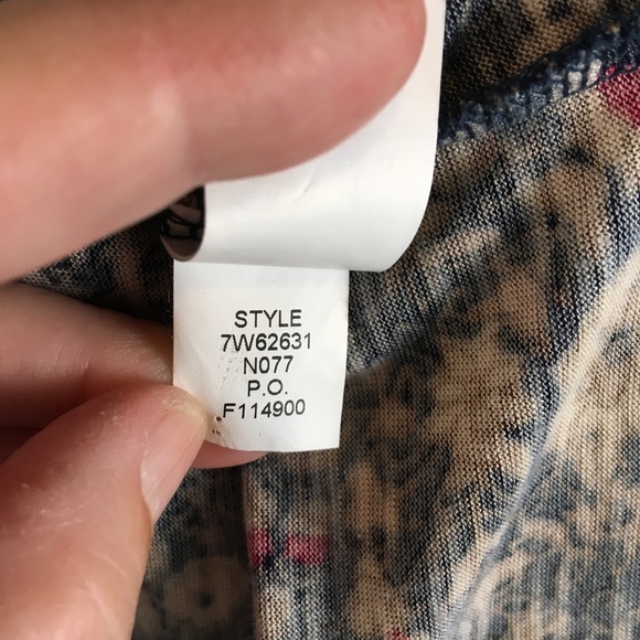 Lucky Brand boho tunic knit blouse size L - Picture 7 of 7